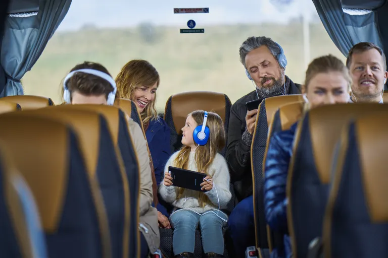 people in bus