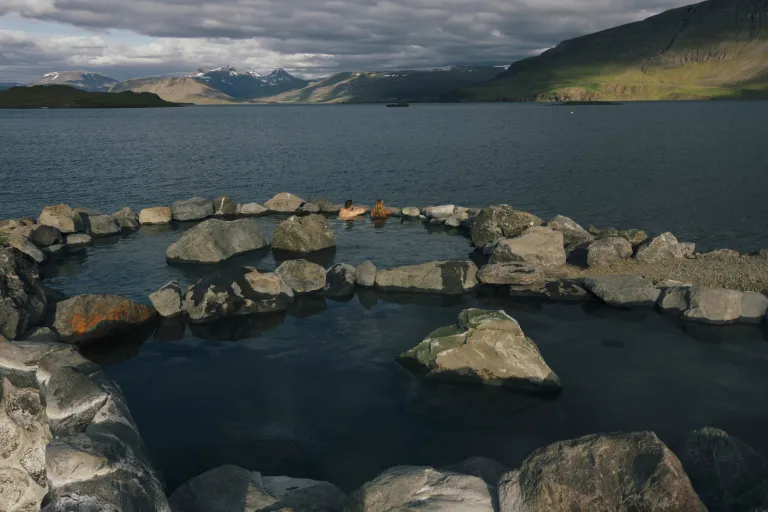 The more private and rustic rock hot springs