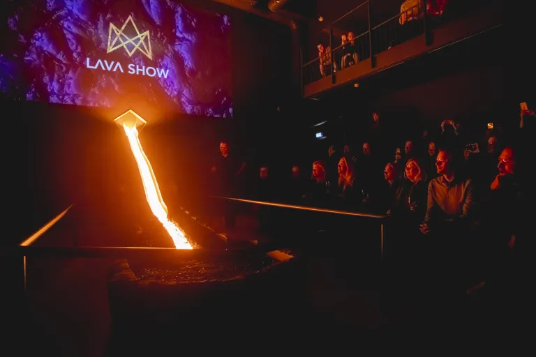 The Lava Show Reykjavik showroom is an impressive arena