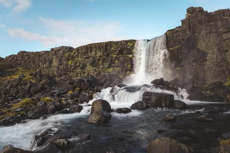 Oxarárfoss watrefall