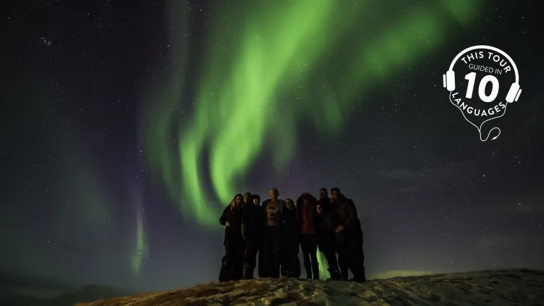 Our Northern Lights & Stargazing tour is guided in 10 languages